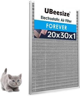 Ub-lx2030js Ubeesize 20x30x1 Reusable Electrostatic Air Filter Hvac Ac Furnace Merv 8