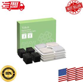 Vk480 Veken 313019943986 4 Pack Replacement Filters And Pre-filter Sponges For Aut