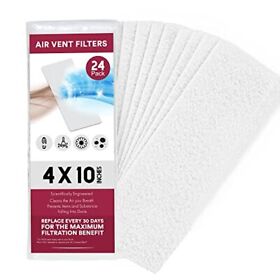 Vent Filter Air Filters 24 Floor 4inchx10inch 90 Day Filtration
