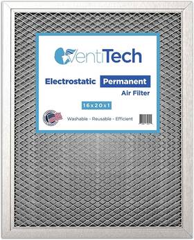Cm-vt-eaf16201 Venti Tech 16x20x1 Washable Electrostatic Air Filter. Reusable Hvac And Furnace Filter
