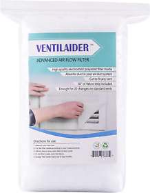 Ventilaider Complete Air Vent Register Filter Set Cut To Fit Any Size 16inch X 60inch