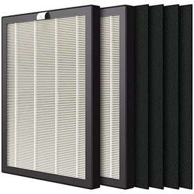 Veva 853460008822 9000 Premium Hepa Replacement Filter 2 Pack Including 4 Carbon Pre Filte