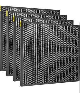 Vv-afhxt-1616 Vevor Hepa Replacement 4pcs Active Carbon Air Filter 16x16ftft With Metal Mesh Cover