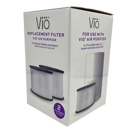 Vio 850031278073 2 Pack Air Purifier Hepa Filters Replacement 4.58 Inch X 3.5 New Sealed