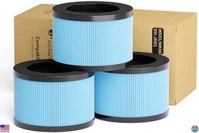 Ph-tz-k1-b-3 Visit The Pachamper Store True Hepa Replacement Filter 3 Pack For Aroeve Mk01 Mk06 Kloudi Dh-jh01