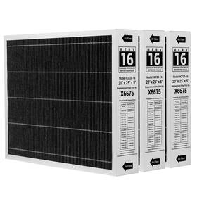 X6675-3 Wang King Llc X6675 20x25x5 Merv 16 Replacement Air Filter For Lennox And Honeywell Pleated Hva