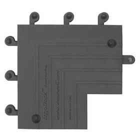 560.78x6x9x9bk Wearwell Ramp Inside Corner Open Grid 9 In W X L Black
