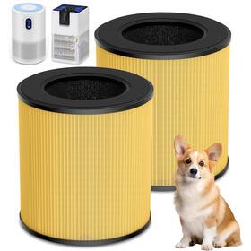 B-d02u Wilerda B-d02l B-d02 H13 True Hepa Filter 2 Pack For Mooka B-d02l/m05 Air Purifier