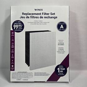 A115115 Winix 746939332507 Replacement Filter Set Truehepa 5pcs