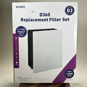 1712-0101-02 Winix 809490584364 Genuine D360 Air Purifier D3 Replacement Filter New