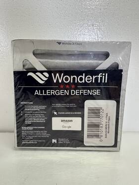 Fkfb08x08a-6 Wonderfil 8x8x1 Air Filter 4-pack Merv 8 Actual Size X .75 Inch