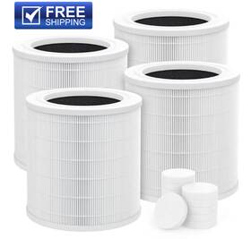 B0dqtnymf5 Xbww A2001 4pk H13 True Hepa Filter And 12pcs Aroma Pads For Air Cleaner Purifier