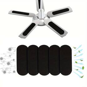 Fengshan1 Xonyoom 5 Pcs Ceiling Fan Filters For Blades Coconut Shell Carbon Filter Easy-stick C