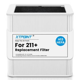 Xt-211-1p-25 Xtpoint 211 Replacement Filter For Blue Pure Air Purifier H13 Carbon