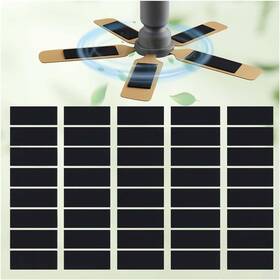Zejoot 313107039089 40 Pcs Ceiling Fan Filters For Blades Air Purifier Pads With Activated Coco