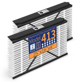Glxa413-2p Zoltrixa 413 Filter Compatible With Aprilaire Air Purifier Models 1410 1610 2410 2416