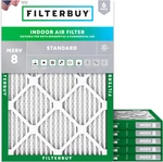 Filterbuy 8X14X1 Air Merv Essential Dust & Allergy Defense (6-PACK), El. Fixed Price $75.79.