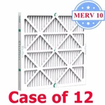 20X25X2 Air Merv 10 Pleated By Glasfloss - Box Of 12 Ac/furnace Filters. Fixed Price $133.92.