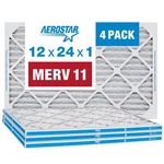 Aerostar 12X24X1 Merv 11 Pleated Air Filter, Furnace Pack (a.... Fixed Price $55.09.