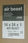 Airx Filters 4CT Beast 14X24X1 High Flow Pleated. Fixed Price $44.99.
