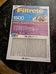 Filtrete High Performance Air Filter, 1500 Mpr, 14 In. X 20. Fixed Price $14.99.