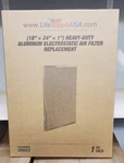 Lifesupplyusa ER623 Electrostatic Air Filter 18X24X1 Washable Aluminum. Fixed Price $29.24.