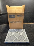 (qty 12) Nc Filtration PLS101002 12" X 14" 1" Merv Pleated Filter. Fixed Price $106.80.