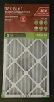 Ace 12X24X1 Cotton 8 Merv Pleated Air Filter 3 Pack. Fixed Price $14.99.