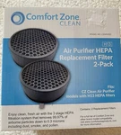 Comfort Zone Clean Hepa CZAPH132 W/charcoal Pre-filter Removes Smoke 2PK. Fixed Price $14.95.