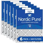 Nordic Pure 14X14X1 (13 3/4) Pleated Merv 12 Air Filters 6 Pack. Fixed Price $83.83.