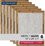 Filtrete 14X25X1 Air Filter, 3M Merv Hvac Furnace Replacement, 6-PAC. Fixed Price $57.73.