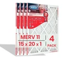 Bestair 15X20X1 Filter Merv 11 (4-PACK), White. Fixed Price $59.31.
