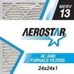 Aerostar 24X24X1 Merv 13 Pleated Air Filter, Furnace 6 Pack (a.... Fixed Price $102.97.