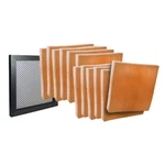 16 X 20 Pads-n-frame (12) MERV8 Hvac Orange Filters & (1). Fixed Price $138.50.