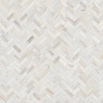 Ackland AKM-S-1X3HBP-CA 12" Marble Herringbone Wall Mosaic Auralie. Fixed Price $208.29.
