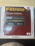 2-PACK 3M Filtrete 12X12X1 Micro Allergen Defense Air Filter, Mpr 1000 New. Fixed Price $23.99.