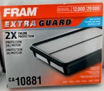 Unused New Fram Extra Guard Air Filter 12,000 Miles Protection CA10881. Fixed Price $15.00.