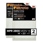 Filtrete 14X20X1 Air Filter, Mpr 2800, Merv 14, Healthy Living Ultrafine.... Fixed Price $49.99.