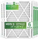 Trightfilters 14X20X1 MERV-8 Air Pleated For Home Hvac Furnace 6PACK. Fixed Price $31.36.