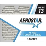 Aerostar 14X24X1 Merv 13 Pleated Air Filter 6-PACK Nib. Fixed Price $45.49.
