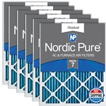 Nordic Pure 24X30X1 Actual Size 23 1/2 29 3/4 Pleated Merv 7 Air. Fixed Price $117.22.