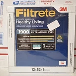 Pa Filtrete 12X12X1 Furnace Air Filter 1900 Ultimate Alergen Healthy Living. Fixed Price $29.99.