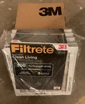 Lot Of 6 - 3M Filtrete 12X12X1 Clean Living Air Filter For Furnace. Fixed Price $21.00.