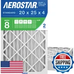 Aerostar 20X25X4 Merv 8 Air Filter, Count, Actual Size (19.50 24.50 3.75). Fixed Price $81.13.