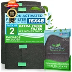 Breathe Naturally Universal Cut To Fit Activated Carbon Air 2 Pack, Black. Fixed Price $37.98.