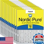 Nordic Pure 14X20X2 Actual Size 1/2 19 3/4 Pleated Merv 10 Air. Fixed Price $225.09.