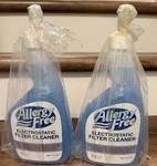 Allergy Free Electrostatic Air Filter Cleaner 32OZ Two Bottles. Fixed Price $19.99.