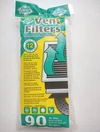 Dust Control Polyester Air Vent Register Filter 12 Pack 90 Day Filtration. Fixed Price $5.80.