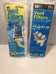 (2) Nip Web Vent Filters 4" X 12" Pk, Electrostatic Register Filtration. Fixed Price $7.50.