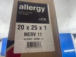 Airx Allergy 20X25X1 Merv 11 Pleated Filter 3 Pack. Fixed Price $45.00.